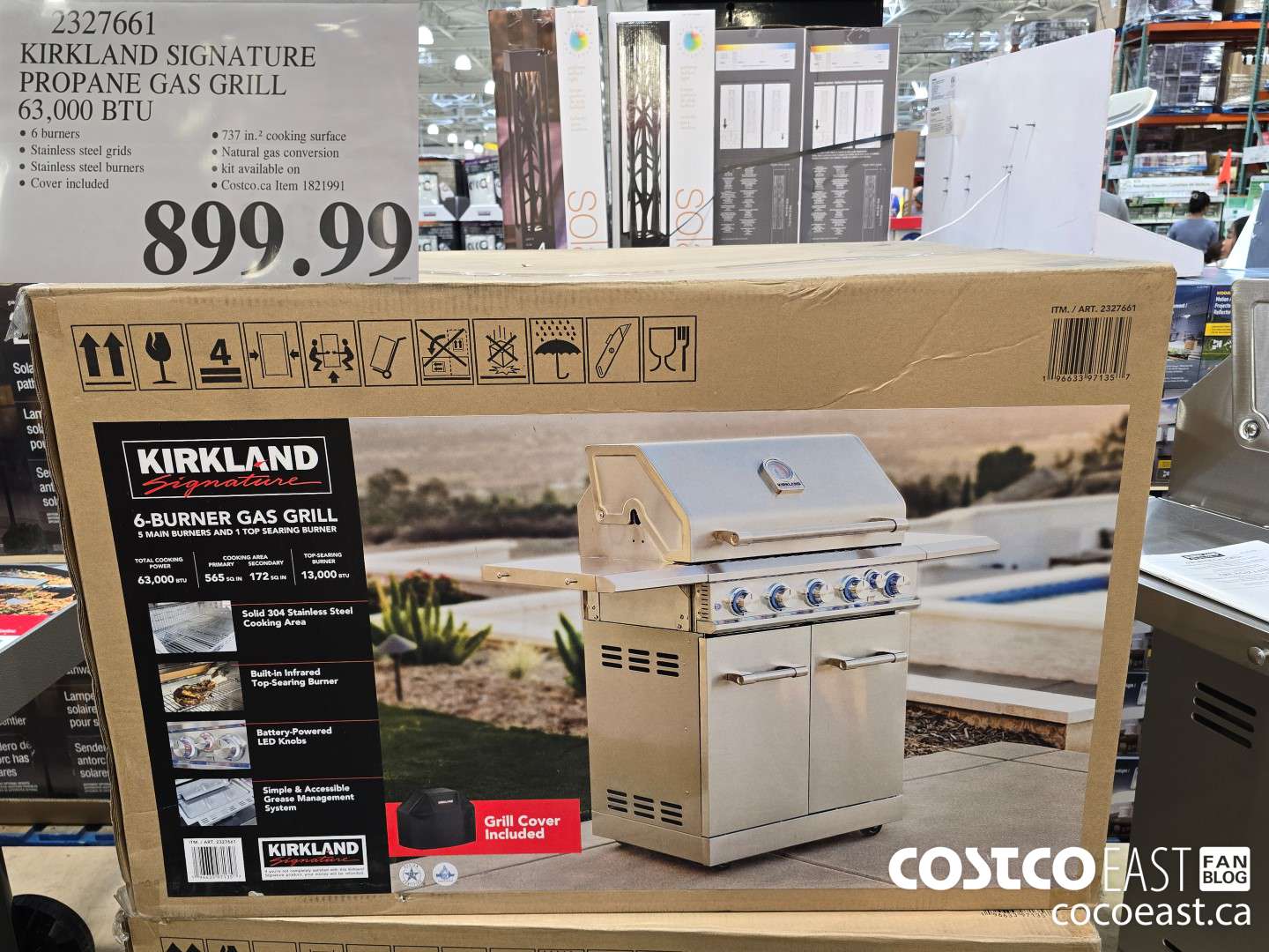2327661 KIRKLAND SIGNATURE PROPANE GAS GRILL 63,000 BTU $899.99