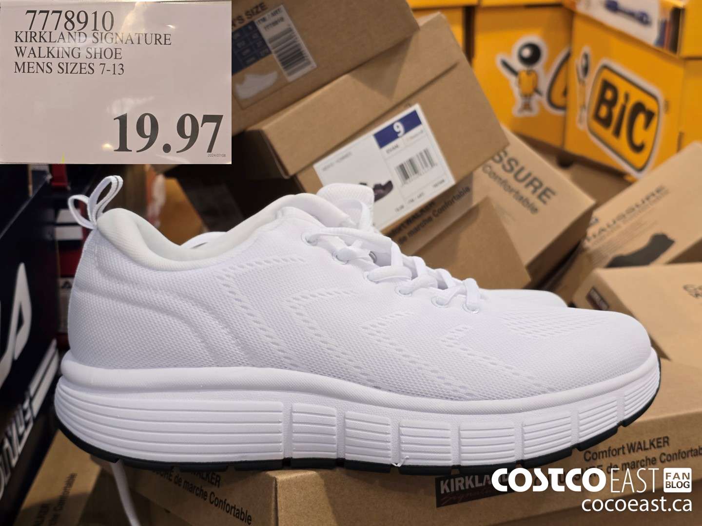 7778910 KIRKLAND SIGNATURE WALKING SHOE MENS SIZES 7-13 $19.97