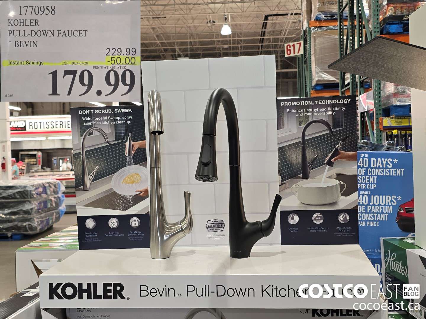 1770958 KOHLER PULL-DOWN FAUCET BEVIN ($50.00 INSTANT SAVINGS EXPIRES ON 2024-07-28) $179.99