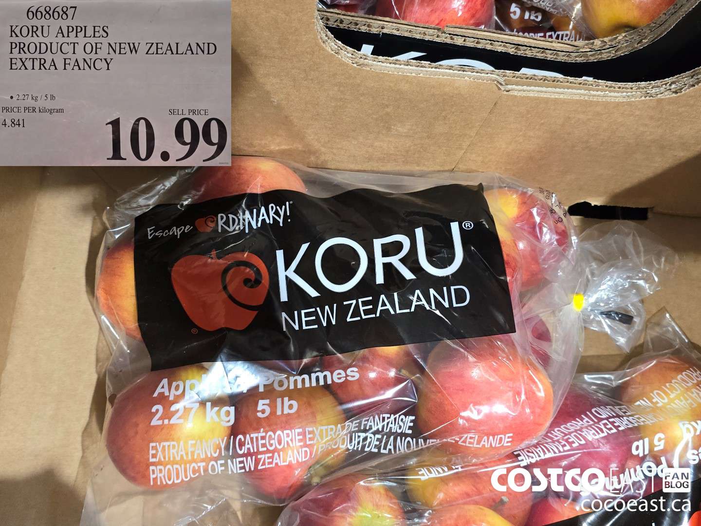 668687 KORU APPLES PRODUCT OF NEW ZEALAND EXTRA FANCY $10.99
