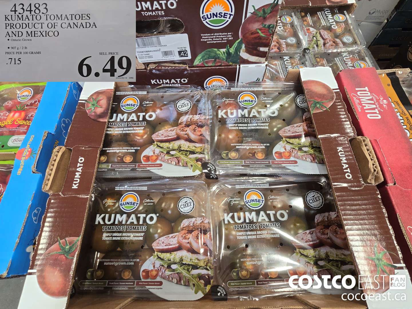 43483 KUMATO TOMATOES PRODUCT OF CANADA AND MEXICO $6.49