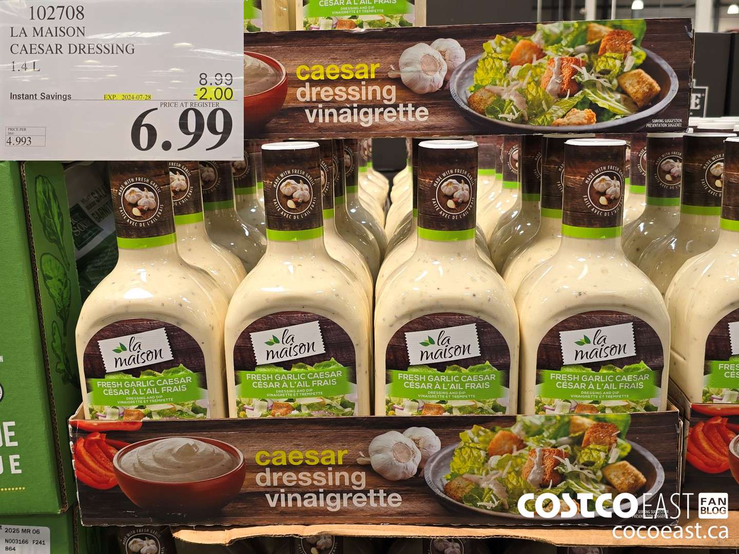 102708 LA MAISON CAESAR DRESSING 1.4L ($2.00 INSTANT SAVINGS EXPIRES ON 2024-07-28) $6.99