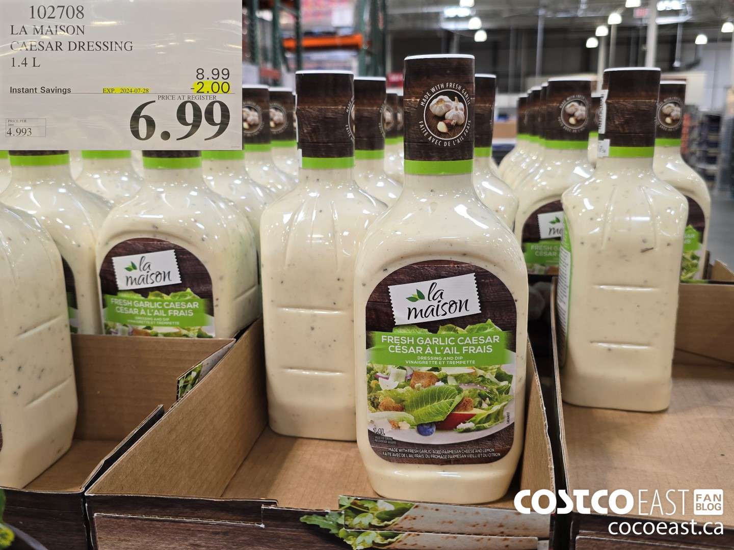 102708 LA MAISON CAESAR DRESSING 1.4L ($2.00 INSTANT SAVINGS EXPIRES ON 2024-07-28) $6.99