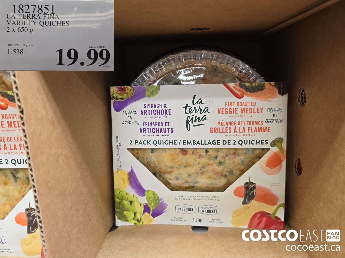 1827851 LA TERRA FINA VARIETY QUICHES 2 x 650 g $19.99