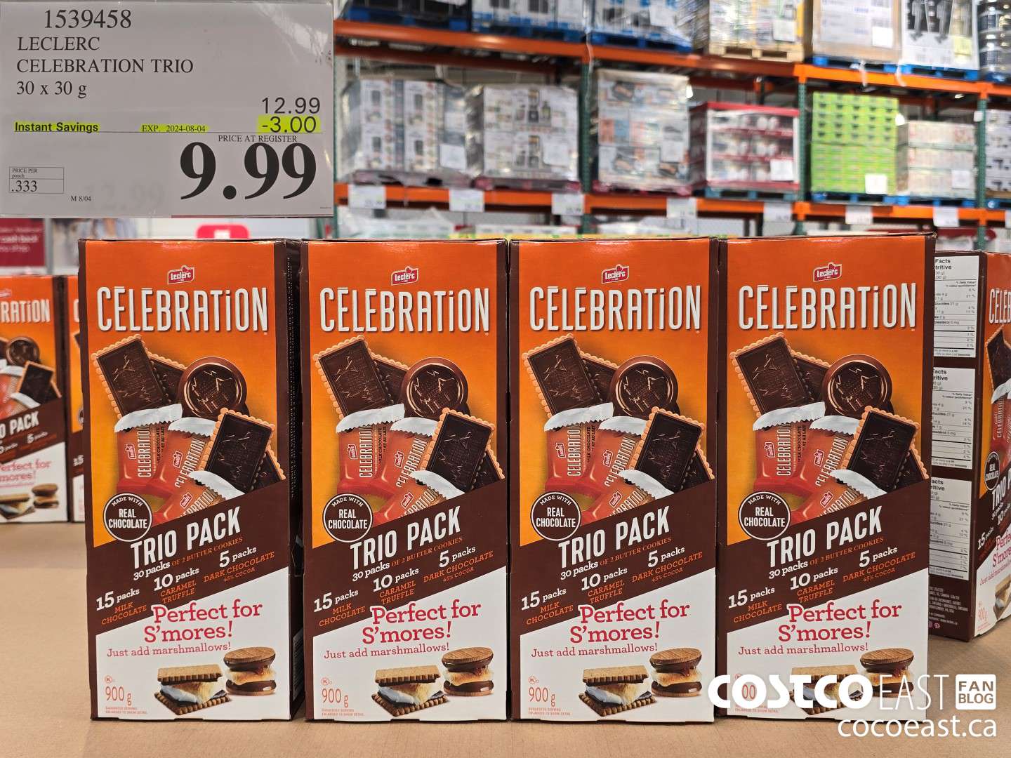 1539458 LECLERC CELEBRATION TRIO 30 x 30g ($3.00 INSTANT SAVINGS EXPIRES ON 2024-08-04) $9.99