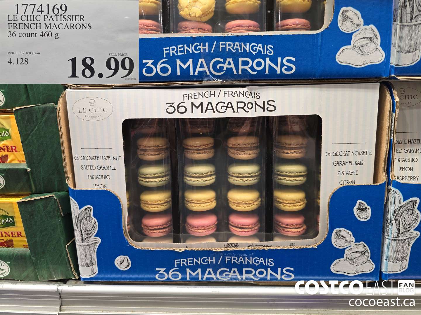 1774169 LE CHIC PATISSIER FRENCH MACARONS 36 count 460 g $18.99