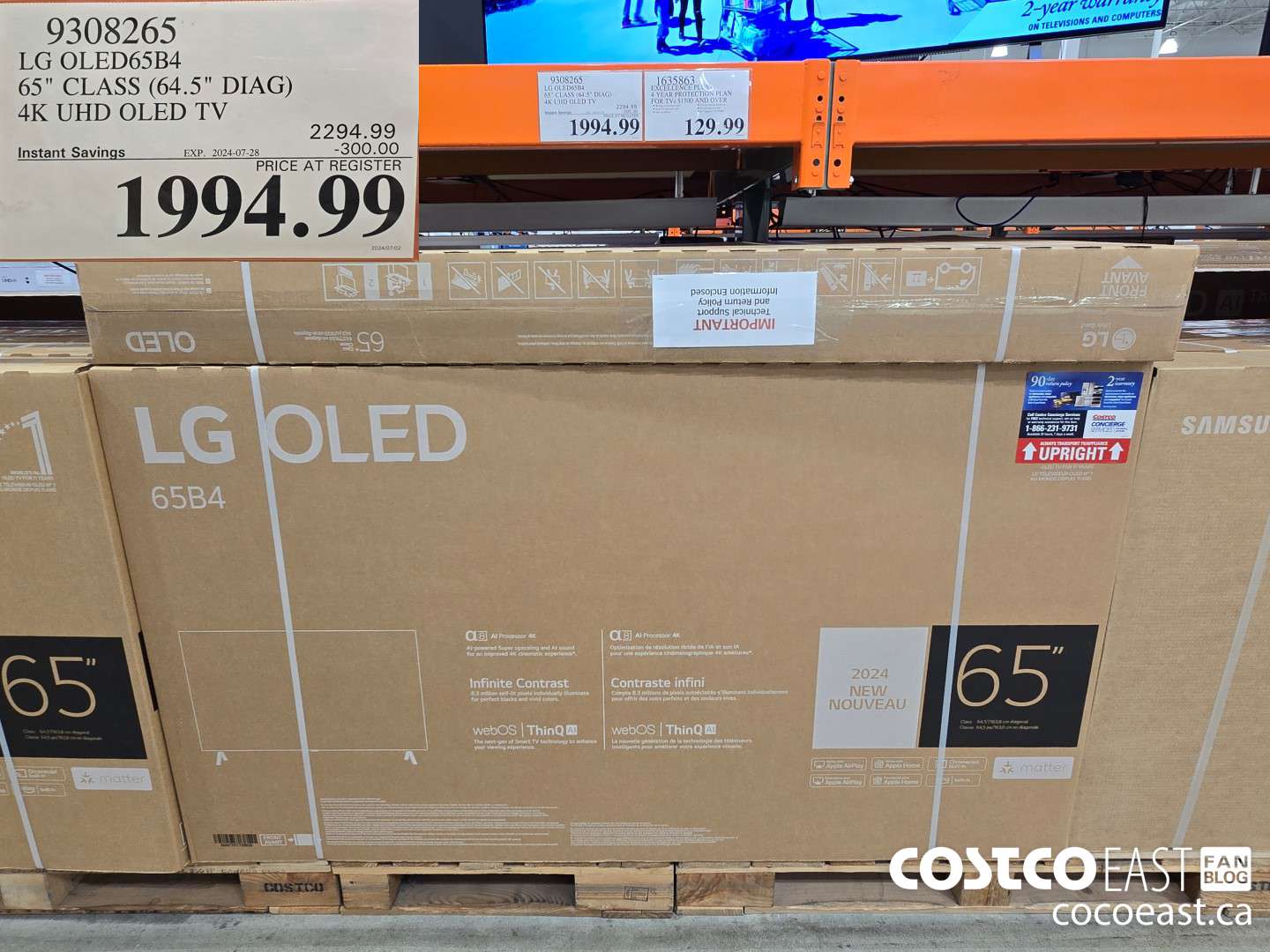 9308265 LG OLED65B4 65