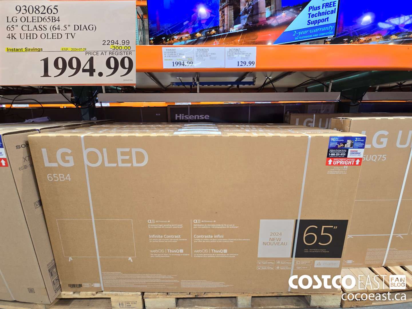 9308265 LG OLED65B4 65