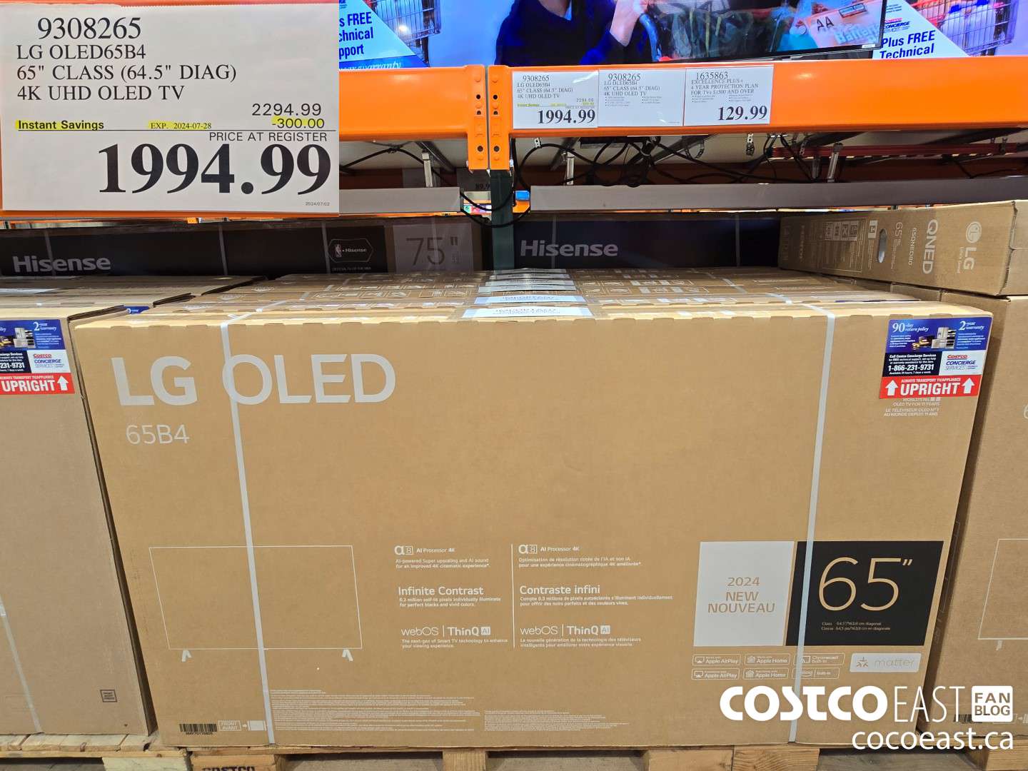 9308265 LG OLED65B4 65