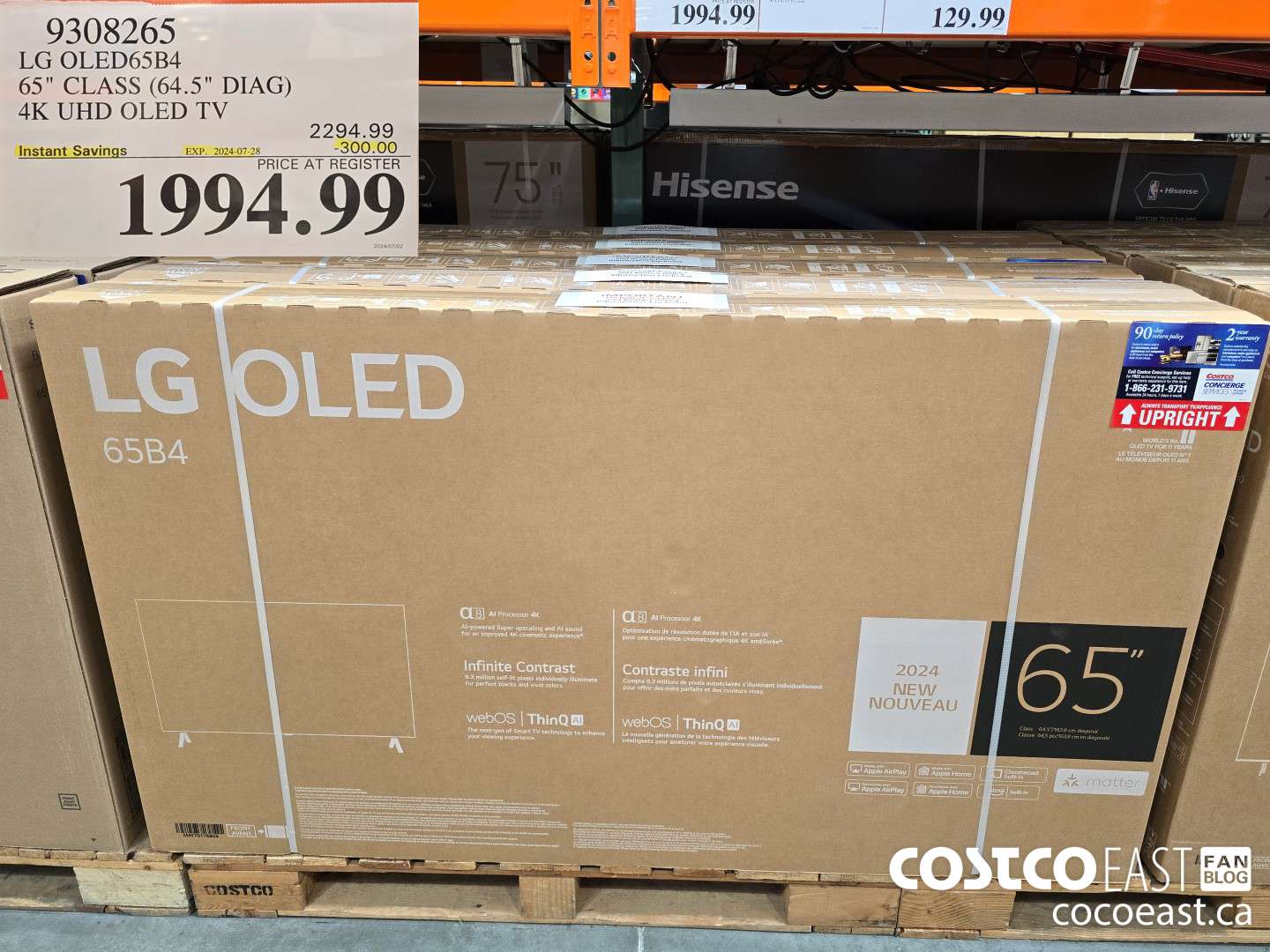 9308265 LG OLED65B4 65