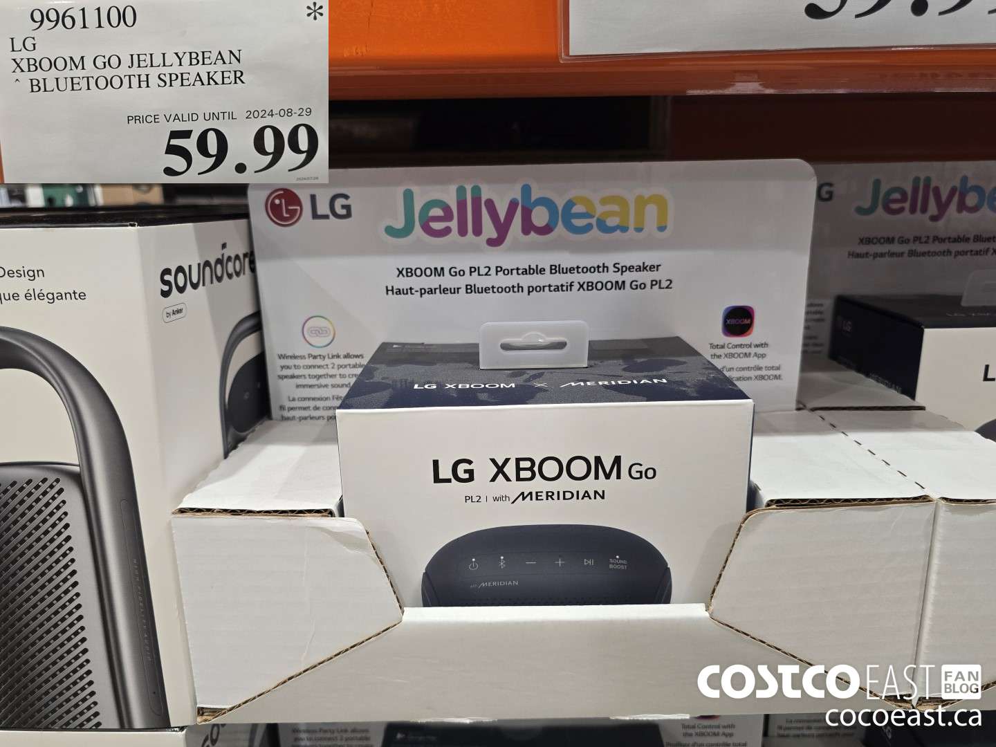 9961100 LG XBOOM GO JELLYBEAN BLUETOOTH SPEAKER $59.99