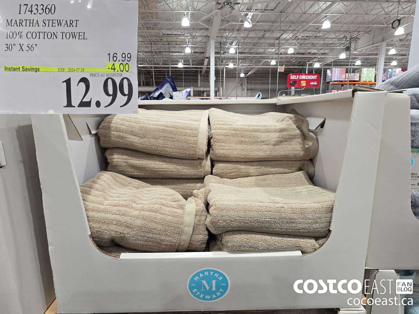 1743360 MARTHA STEWART 100% COTTON TOWEL 30