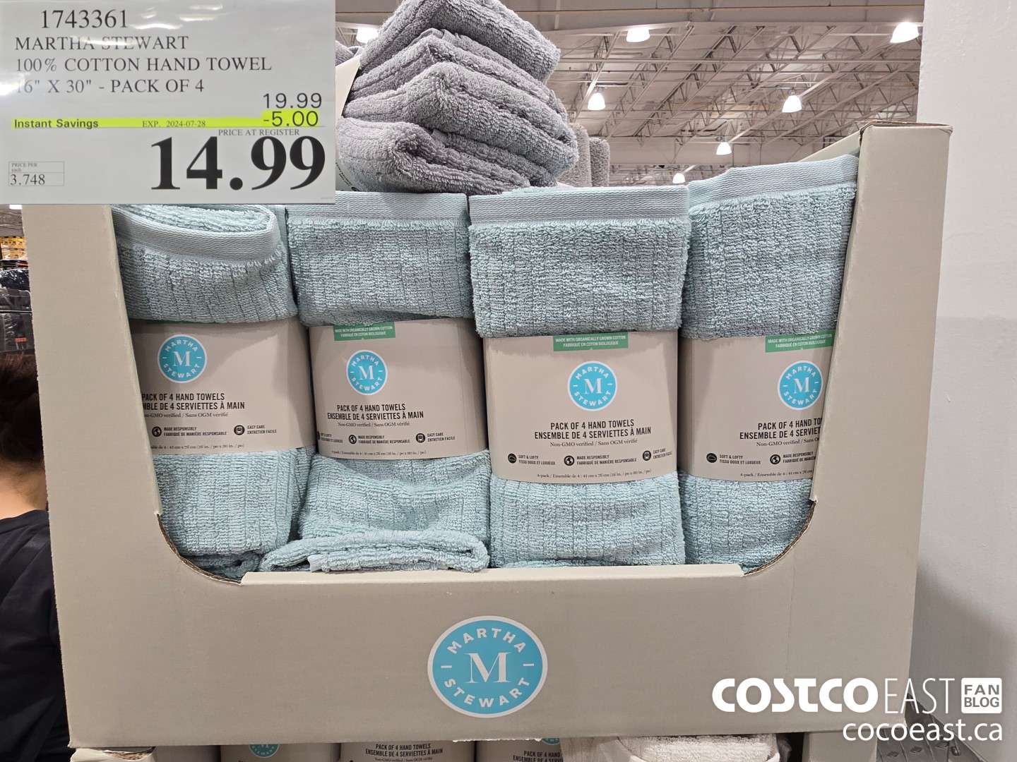 1743361 MARTHA. o22WART 100% COTTON HAND TOWEL 16