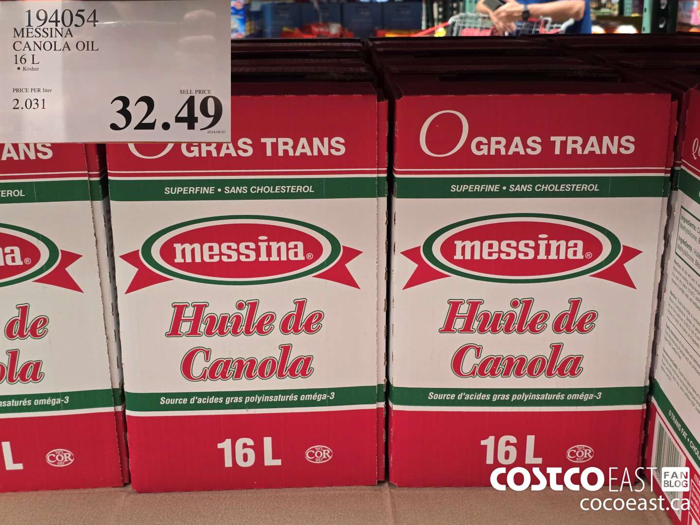 194054 MESSINA CANOLA OIL 16 L $32.49