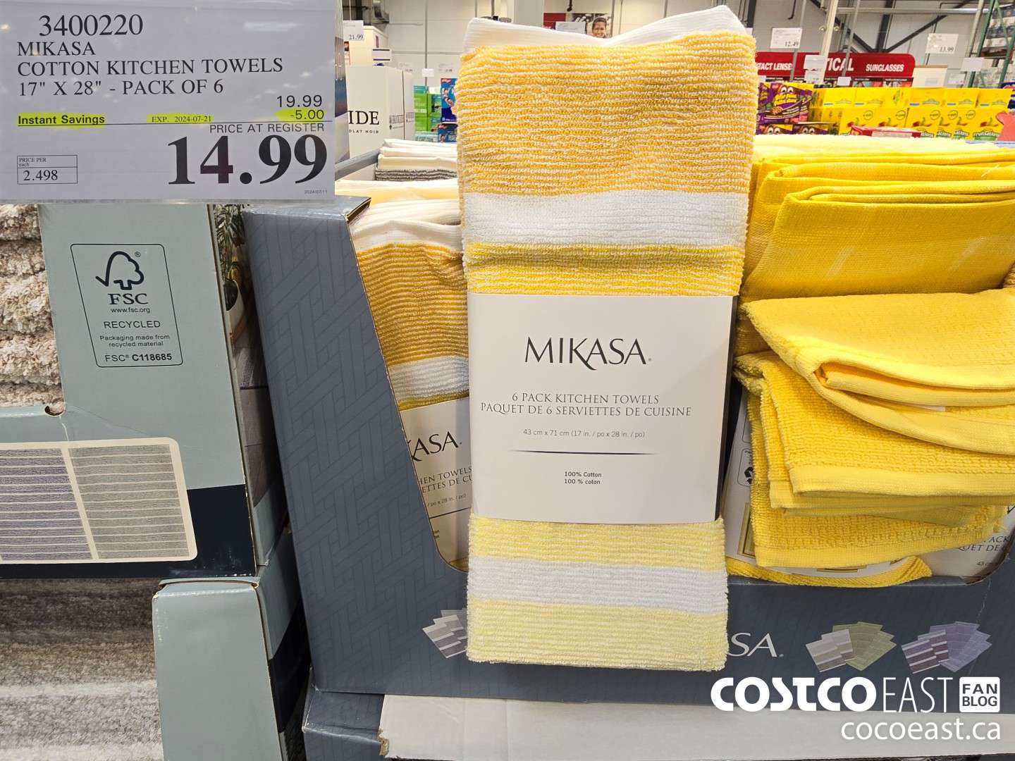 3400220 MIKASA COTTON KITCHEN TOWELS 17