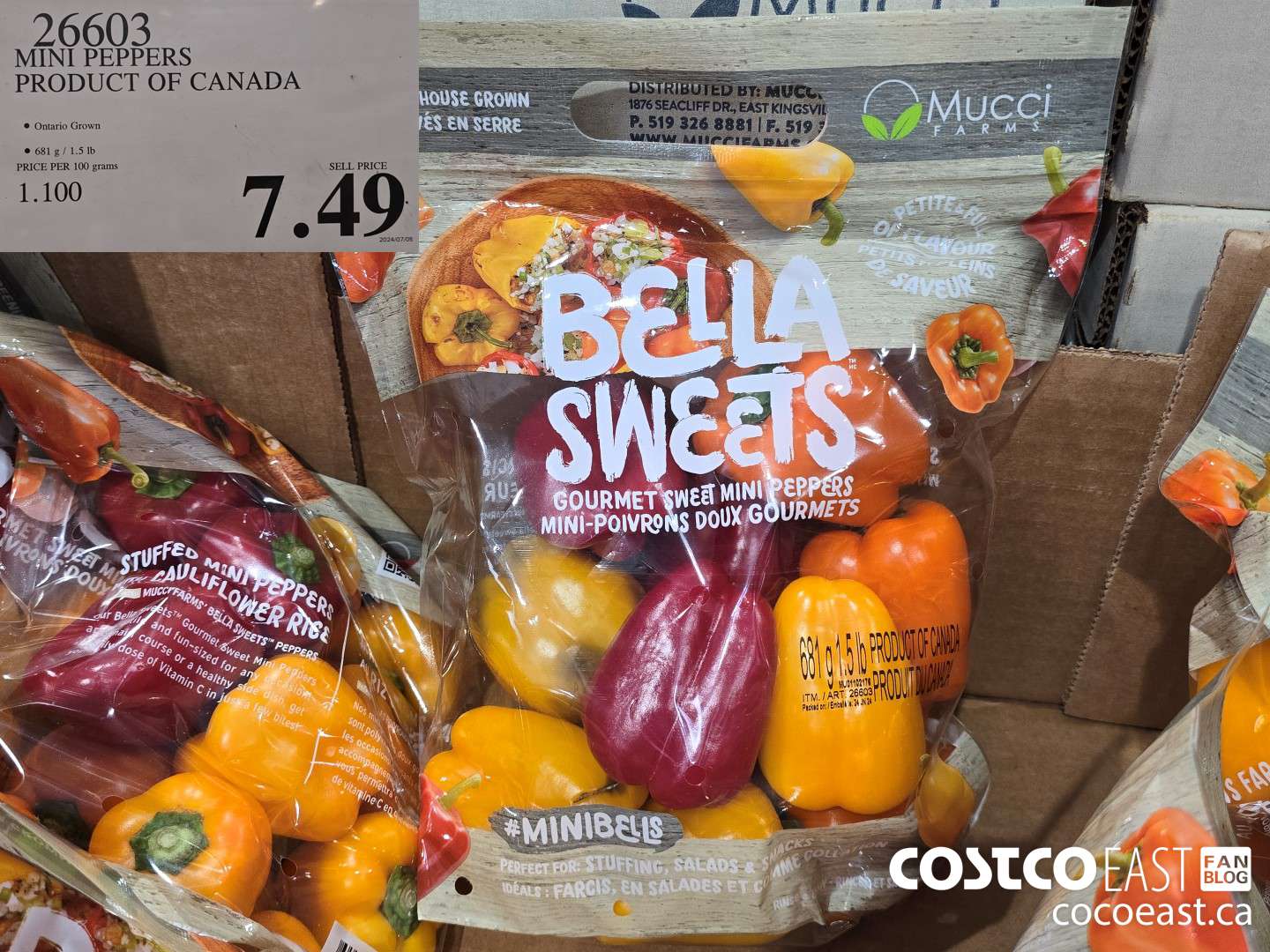 26603 MINI PEPPERS PRODUCT OF CANADA $7.49
