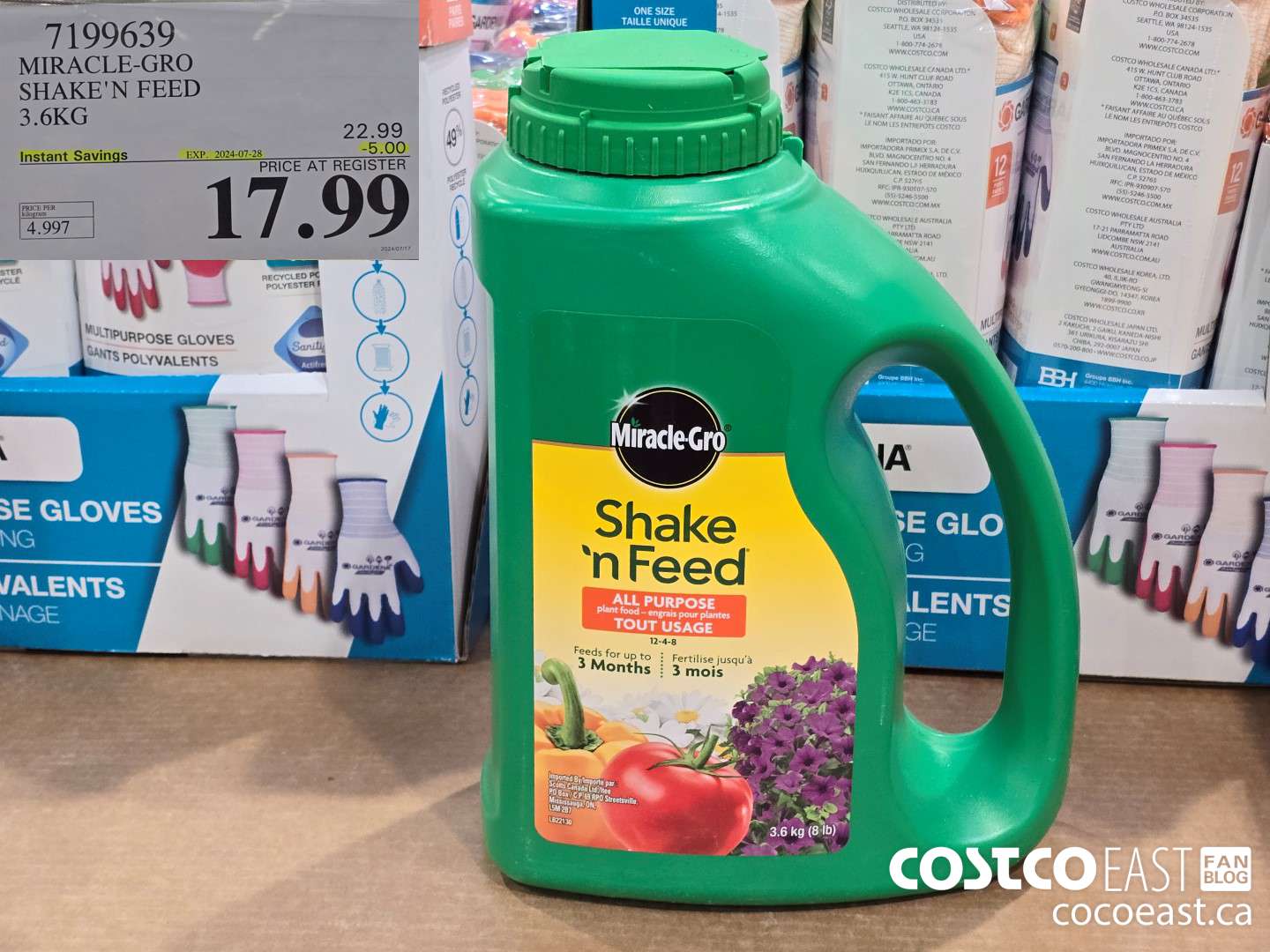 7199639 MIRACLE-GRO SHAKE'N FEED 3.6KG ($5.00 INSTANT SAVINGS EXPIRES ON 2024-07-28) $17.99