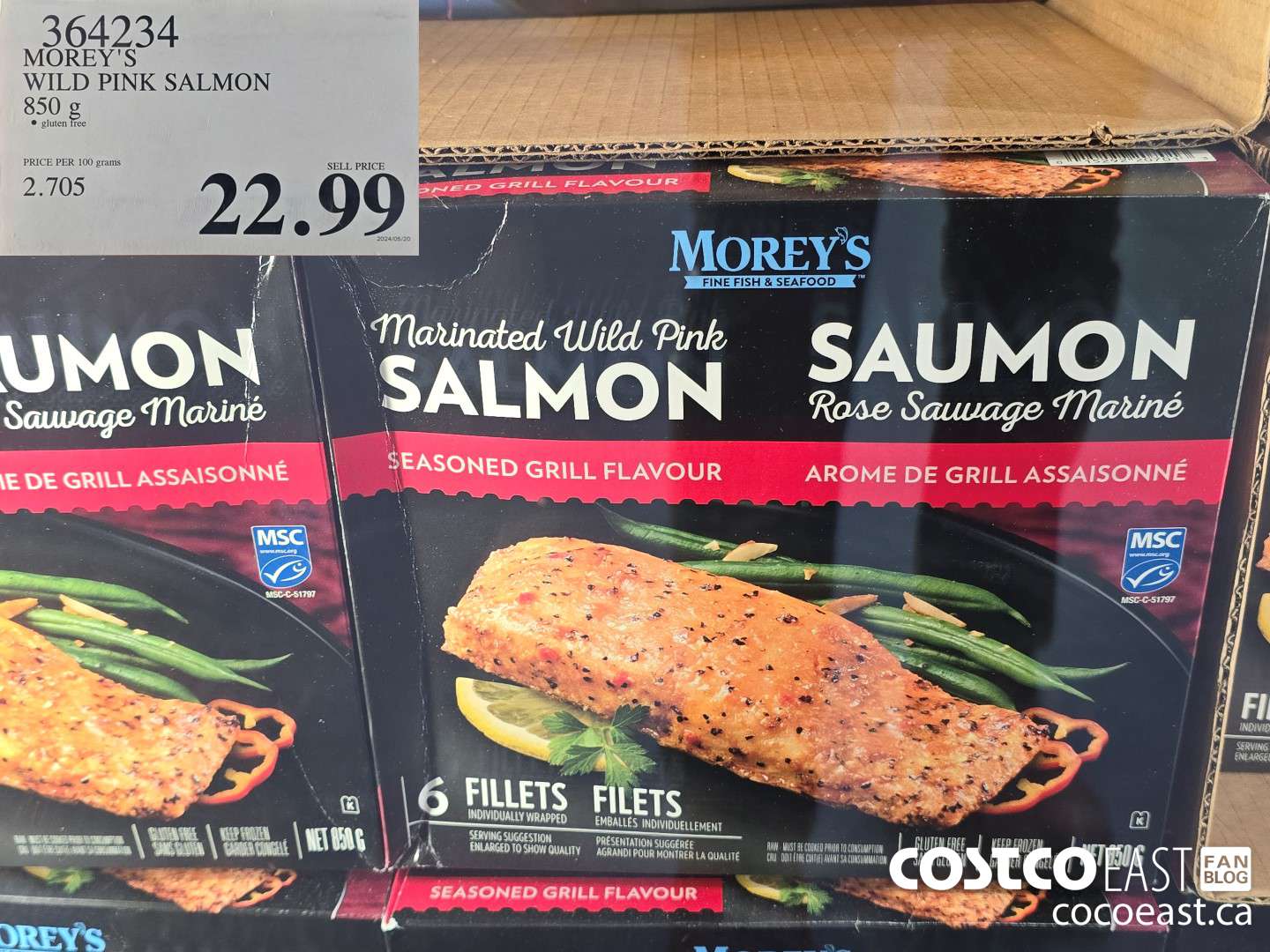 364234 MOREY'S WILD PINK SALMON 850 g $22.99