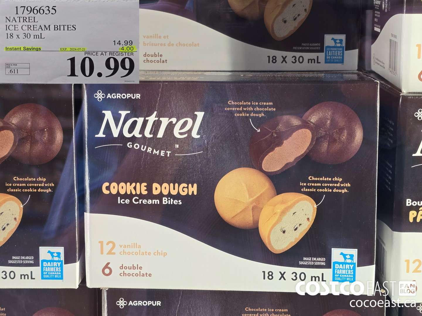 1796635 NATREL ICE CREAM BITES 18 x 30 mL ($4.00 INSTANT SAVINGS EXPIRES ON 2024-07-21) $10.99