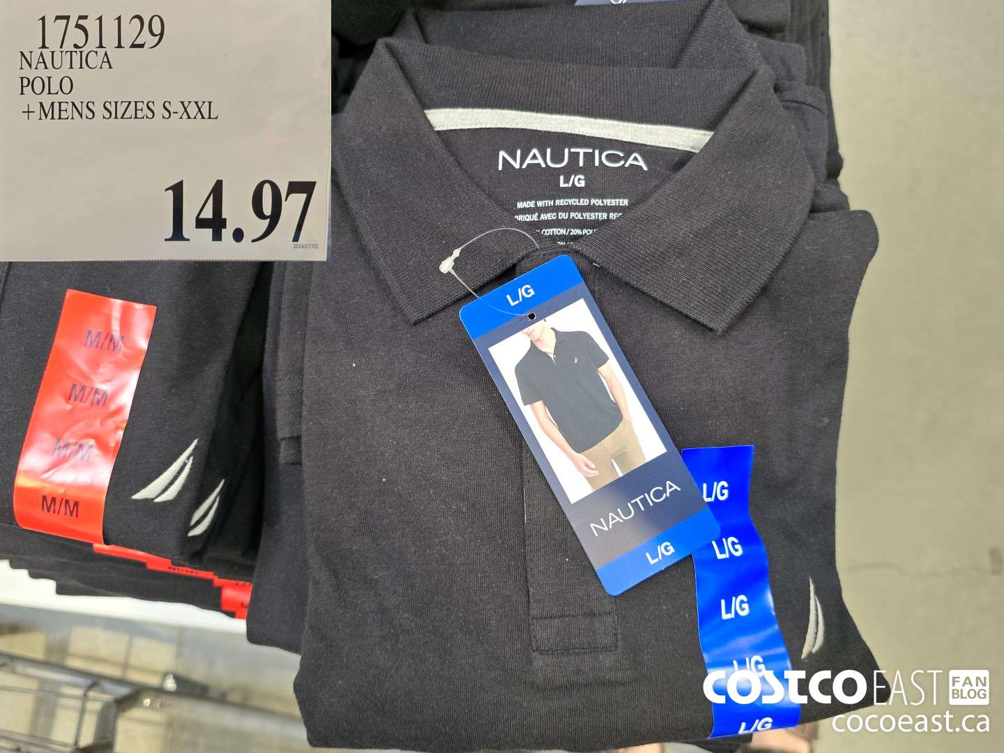 1751129 NAUTICA POLO +MENS SIZES S-XXL $14.97