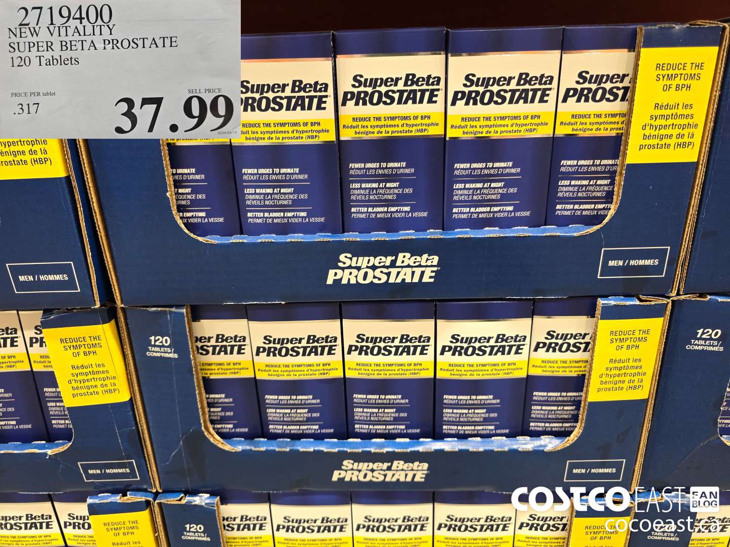 2719400 NEW VITALITY SUPER BETA PROSTATE 120 Tablets $37.99