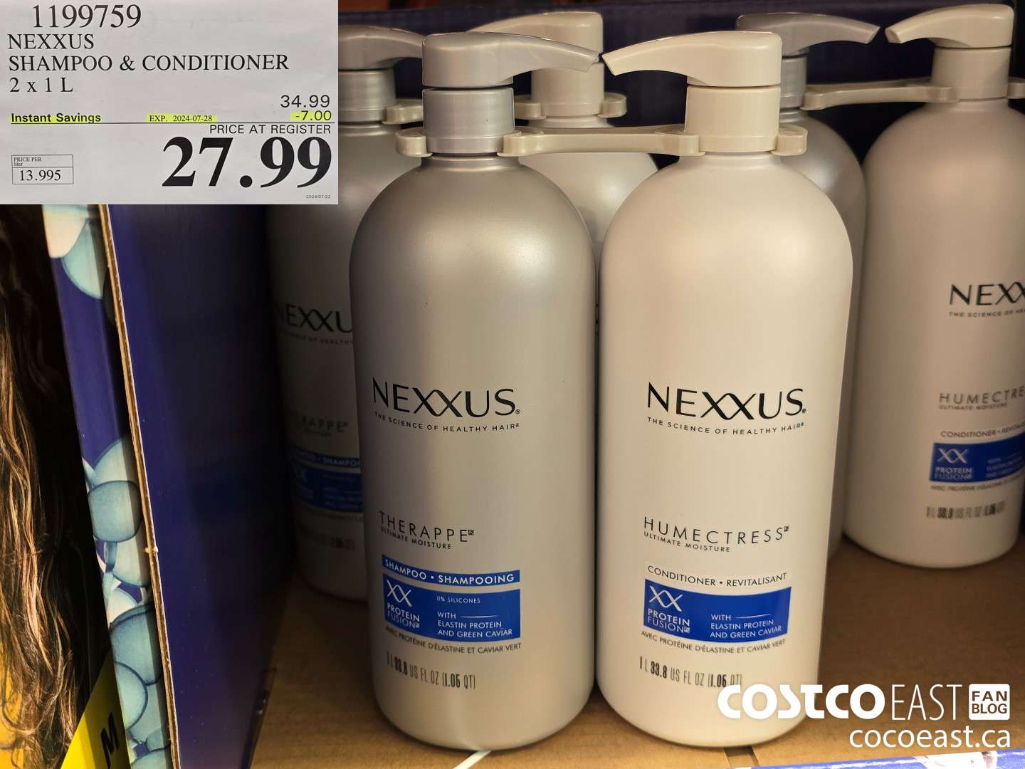 1199759 NEXXUS SHAMPOO & CONDITIONER 2 X 1L ($7.00 INSTANT SAVINGS EXPIRES ON 2024-07-28) $27.99