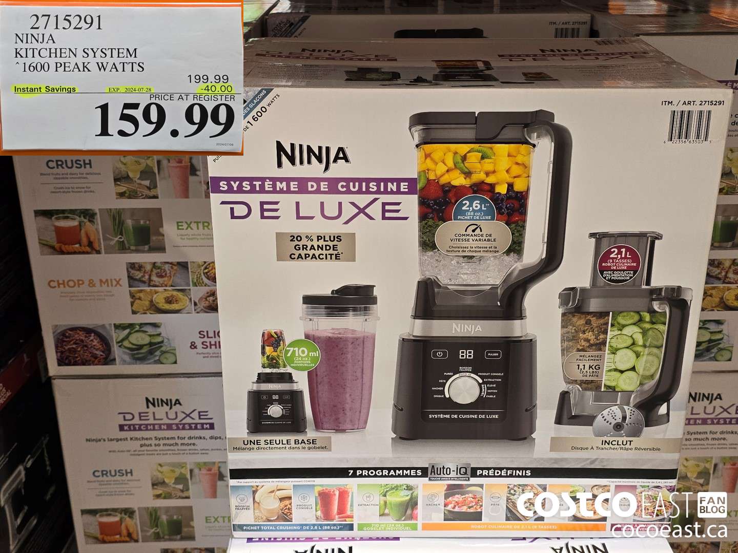 2715291 NINJA ~ KITCHEN SYSTEM 1600 PEAK WATTS ($40.00 INSTANT SAVINGS EXPIRES ON 2024-07-28) $159.99