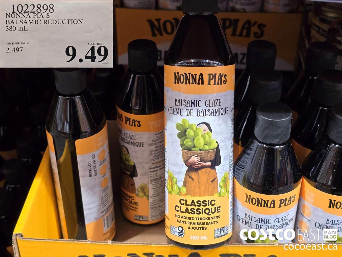 1022898 NONNA PIA'S BALSAMIC REDUCTION 380 ML $9.49