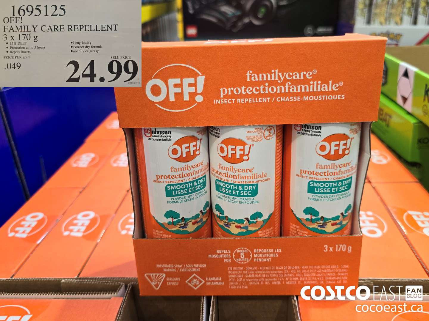 1695125 OFF! FAMILY CARE INSECT REPELLENT 3 x 170ml $24.99