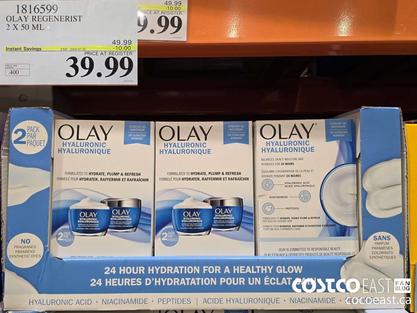 1816599 OLAY REGENERIST 2 X 50 ML ($10.00 INSTANT SAVINGS EXPIRES ON 2024-07-28) $39.99
