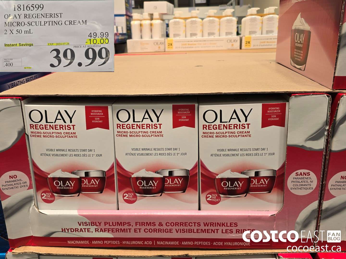 1816599 OLAY REGENERIST 2 X 50 ML ($10.00 INSTANT SAVINGS EXPIRES ON 2024-07-28) $39.99