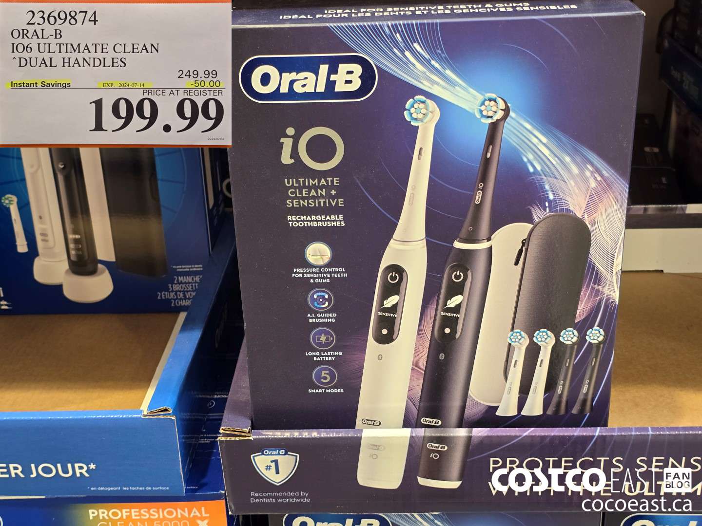 2369874 ORAL-B 106 ULTIMATE CLEAN DUAL HANDLES ($50.00 INSTANT SAVINGS EXPIRES ON 2024-07-14) $199.99