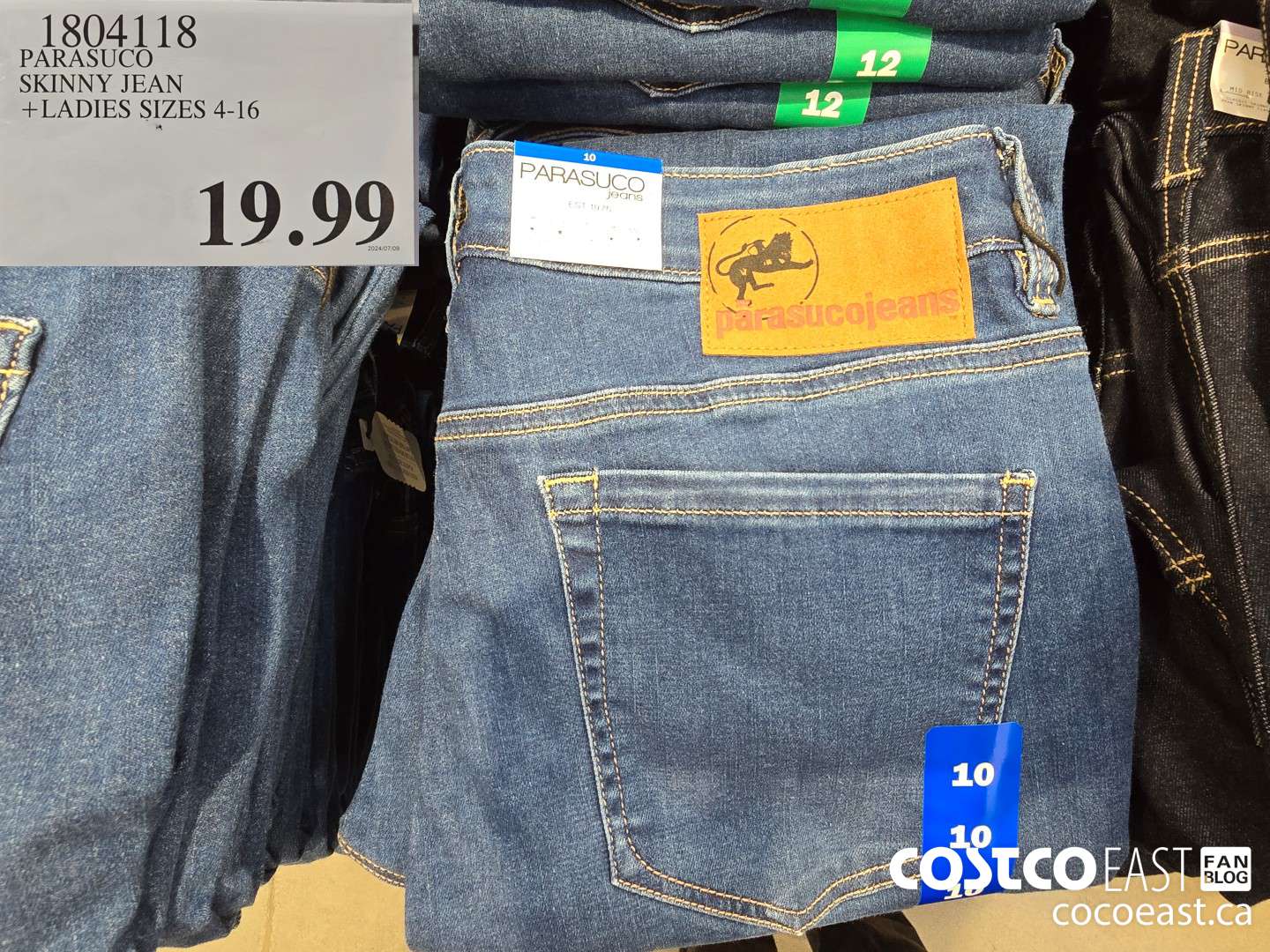 1804118 PARASUCO SKINNY JEAN + LADIES SIZES 4-16 $19.99