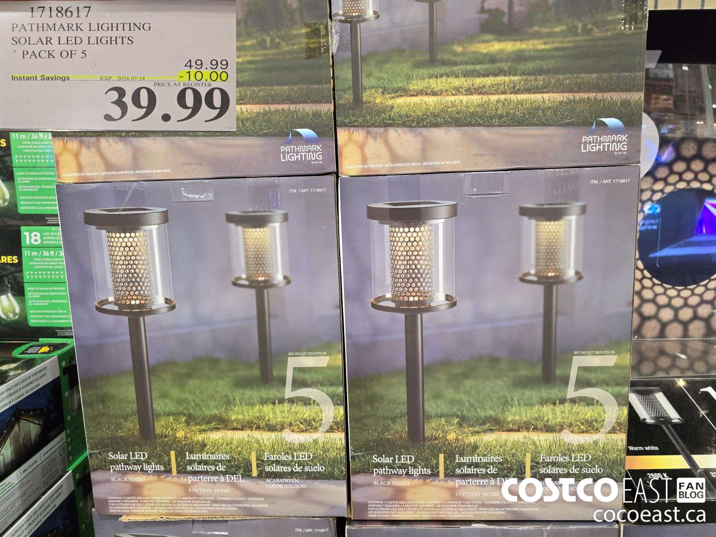 1718617 PATHMARK LIGHTING SOLAR LED LIGHTS PACK OF 5 ($10.00 INSTANT SAVINGS EXPIRES ON 2024-07-14) $39.99