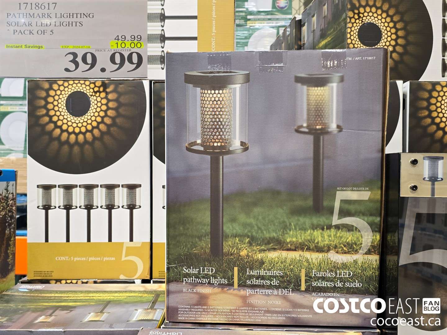 1718617 PATHMARK LIGHTING SOLAR LED LIGHTS PACK OF 5 ($10.00 INSTANT SAVINGS EXPIRES ON 2024-07-14) $39.99