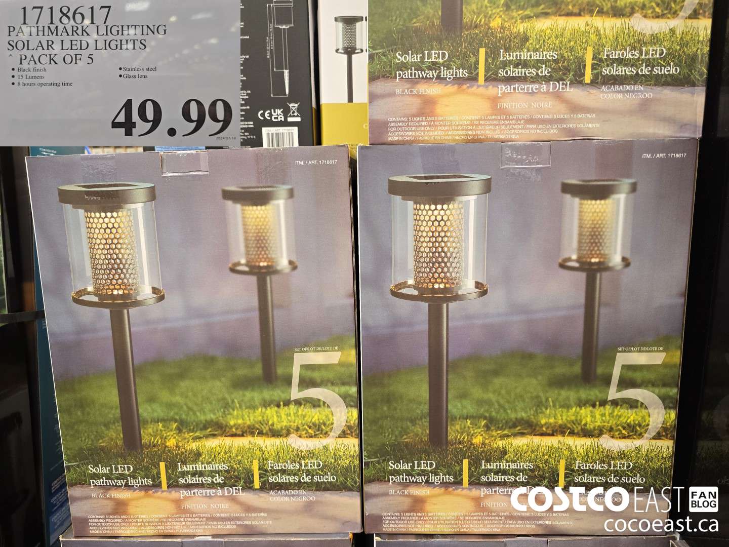 1718617 PATHMARK LIGHTING SOLAR LED LIGHTS PACK OF 5 $49.99