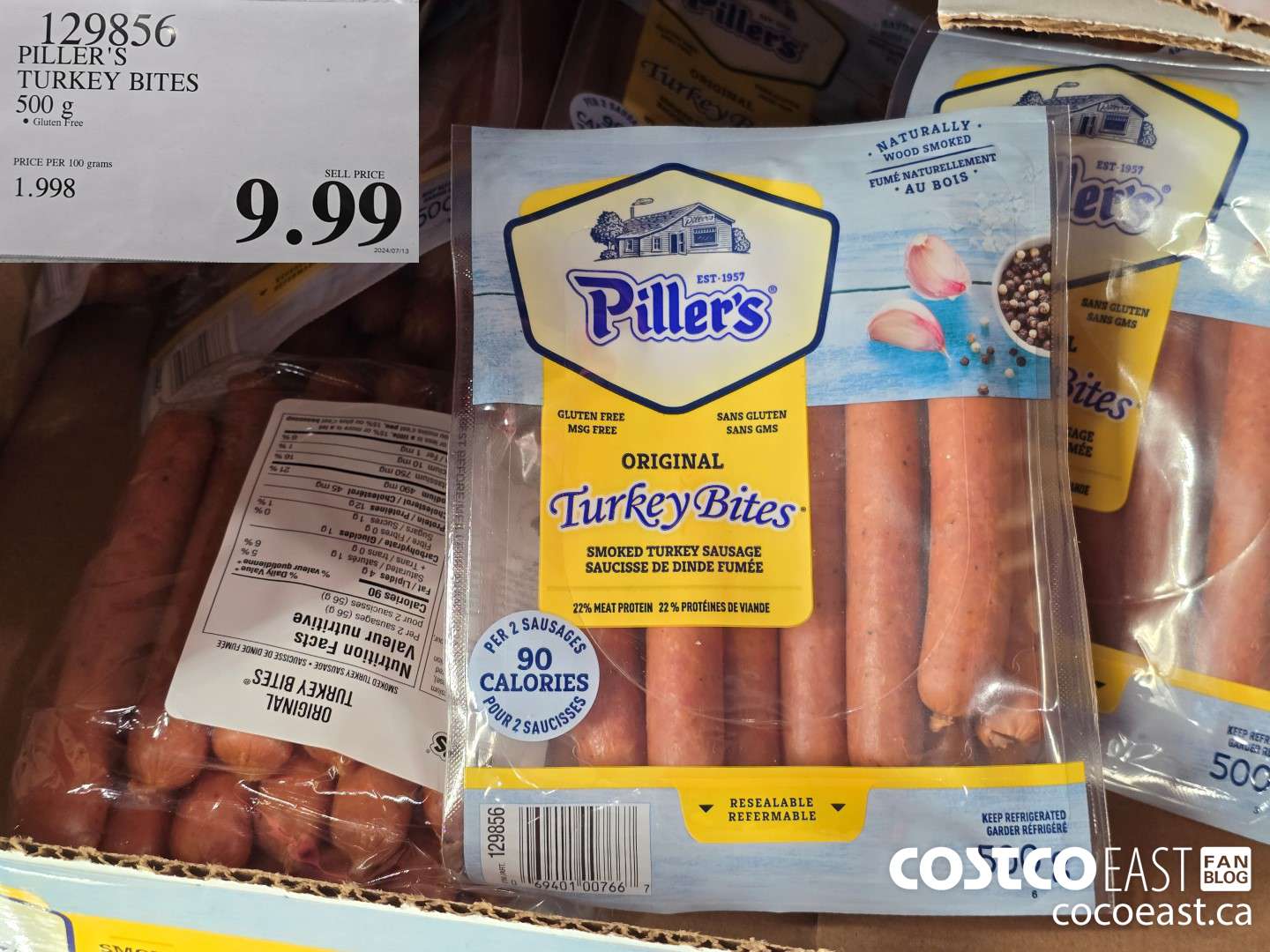 129856 PILLER'S TURKEY BITES 500 G $9.99