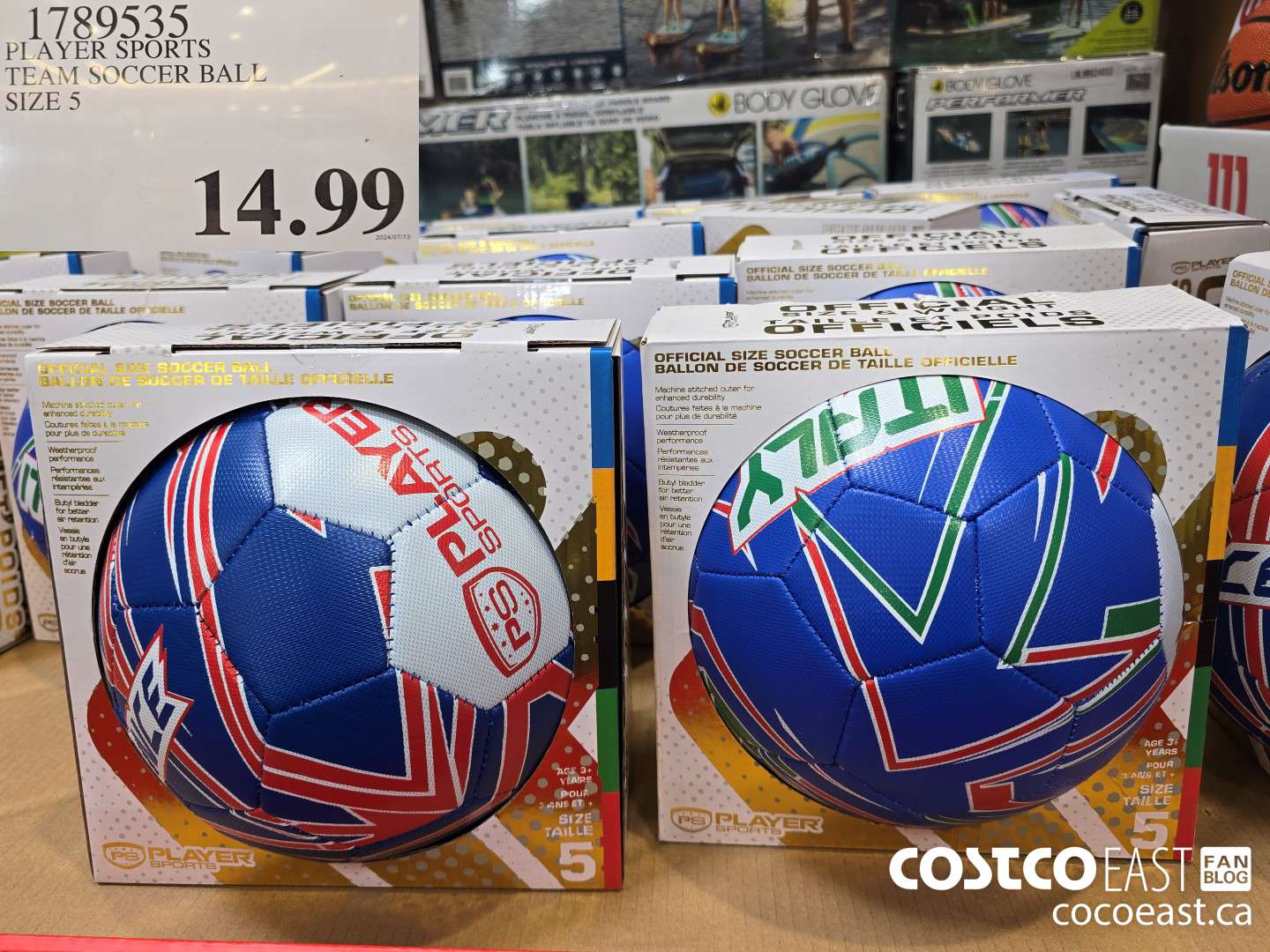 1789535 PLAYER SPORTS TEAM SOCCER BALL SIZE 5 $14.99