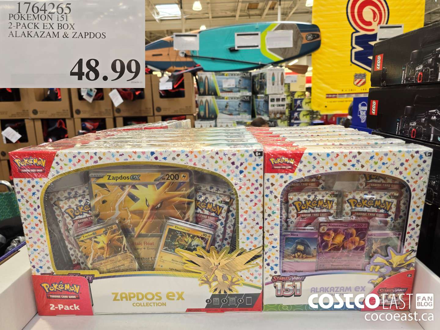 1764265 POKEMON 151 2-PACK EX BOX ALAKAZAM & ZAPDOS $48.99