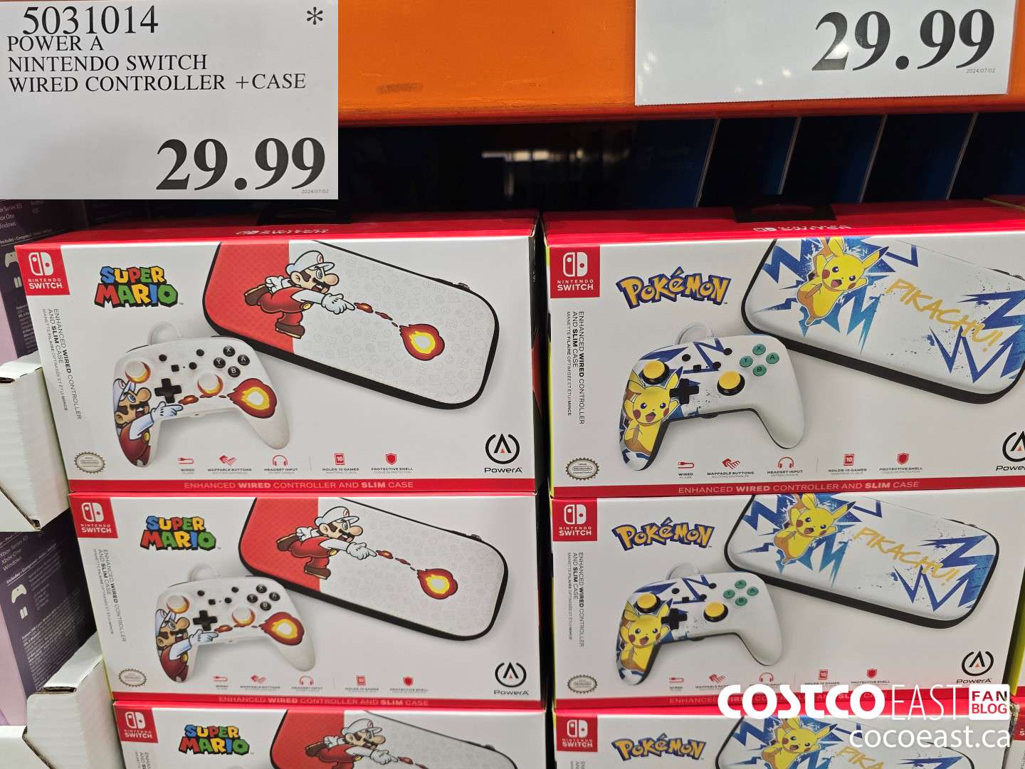 5031014 POWER A NINTENDO SWITCH WIRED CONTROLLER +CASE $29.99