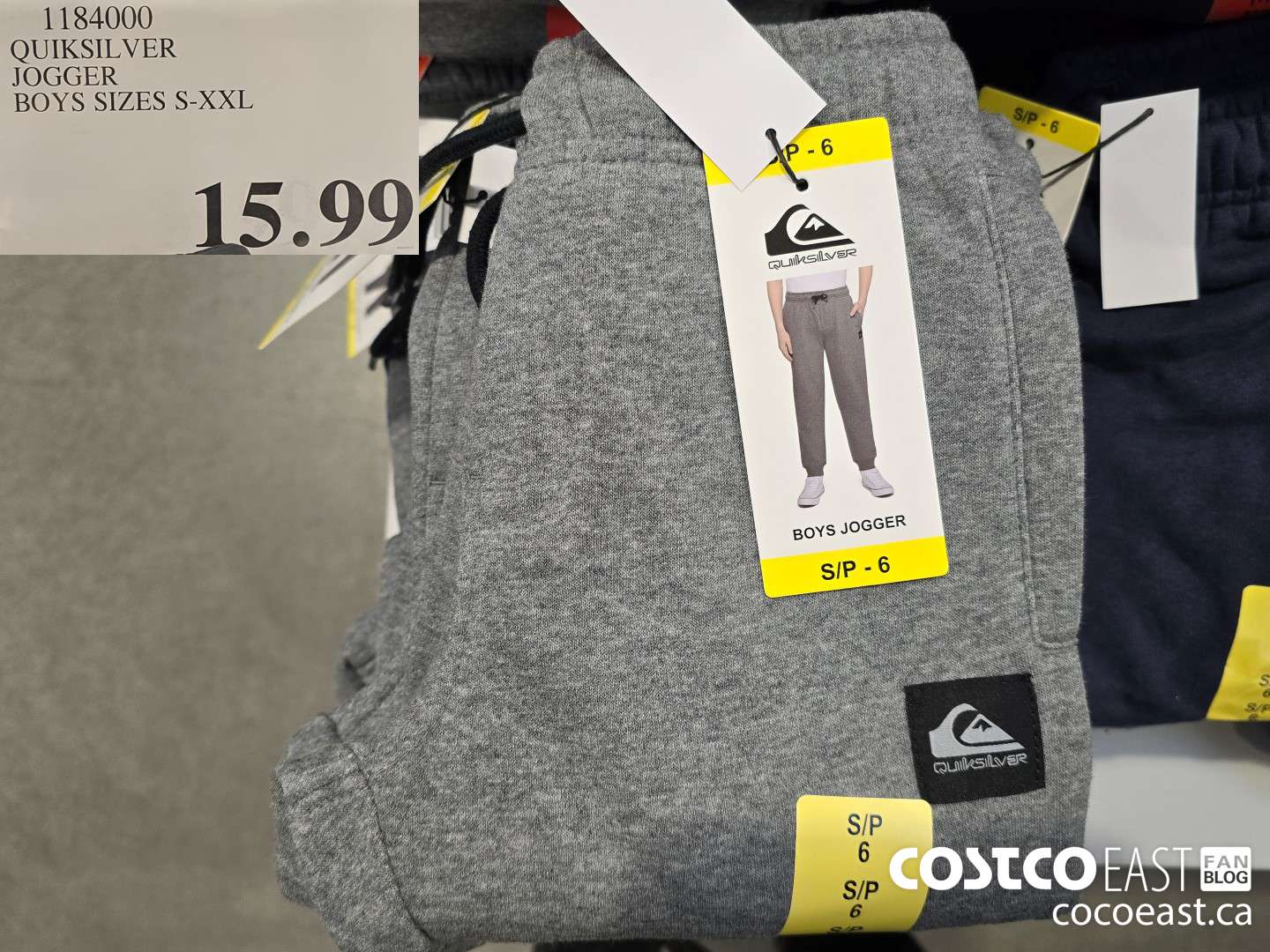 1184000 QUIKSILVER JOGGER BOYS SIZES S-XXL $15.99