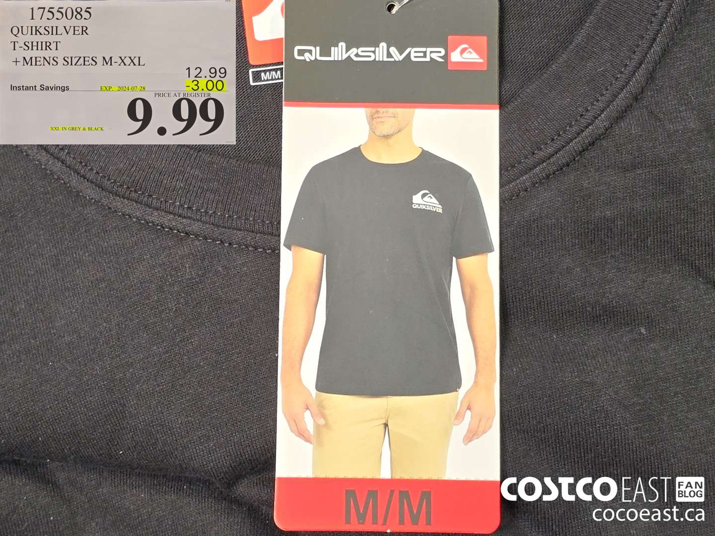 1755085 QUIKSILVER T-SHIRT +MENS SIZES M-XXL ($3.00 INSTANT SAVINGS EXPIRES ON 2024-07-28) $9.99