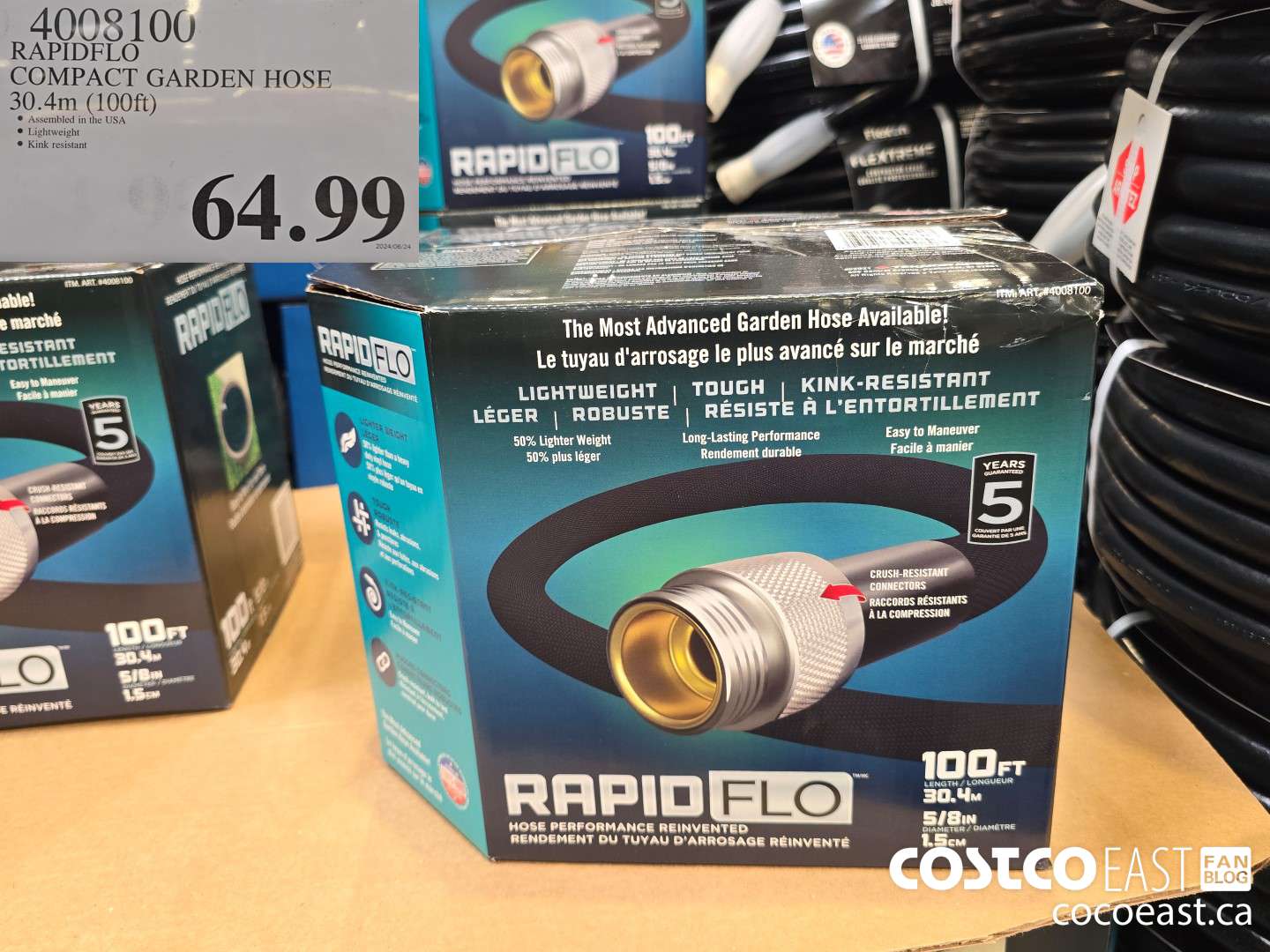 4008100 RAPIDFLO COMPACT GARDEN HOSE 30.4M (100FT) $64.99