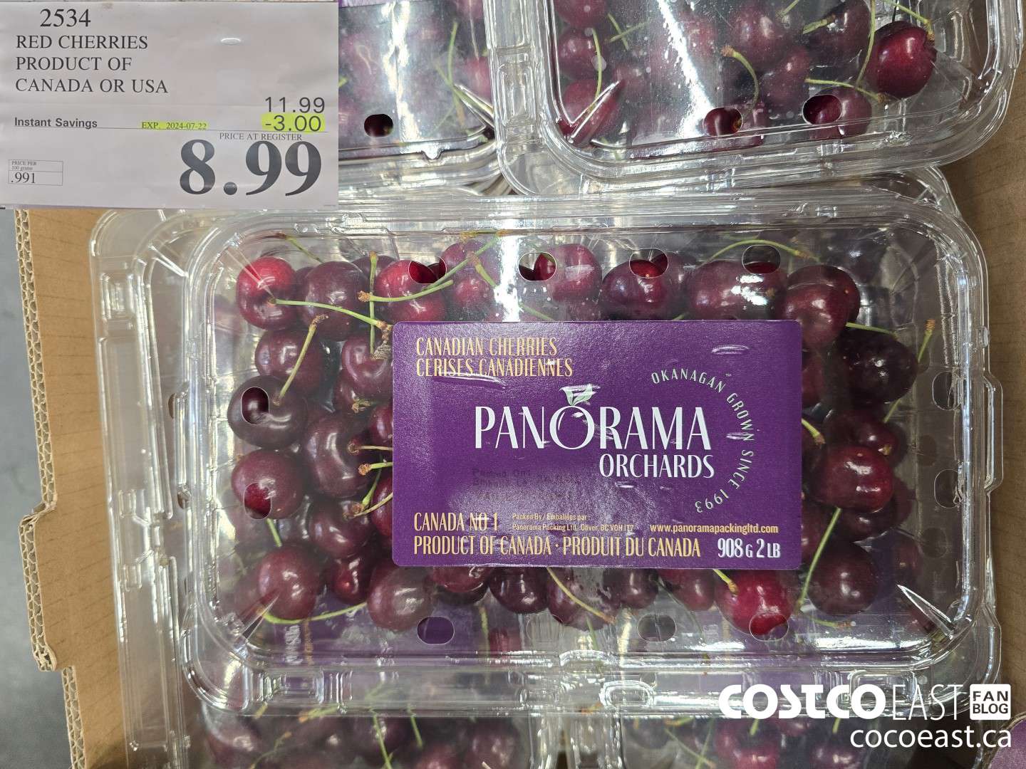 2534 RED CHERRIES PRODUCT OF CANADA OR USA ($3.00 INSTANT SAVINGS EXPIRES ON 2024-07-22) $8.99