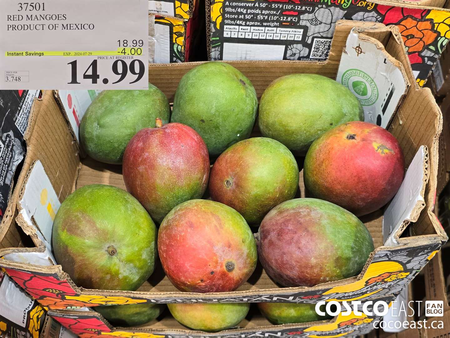 37501 RED MANGOES PRODUCT OF PERU ($4.00 INSTANT SAVINGS EXPIRES ON 2024-07-29) $14.99