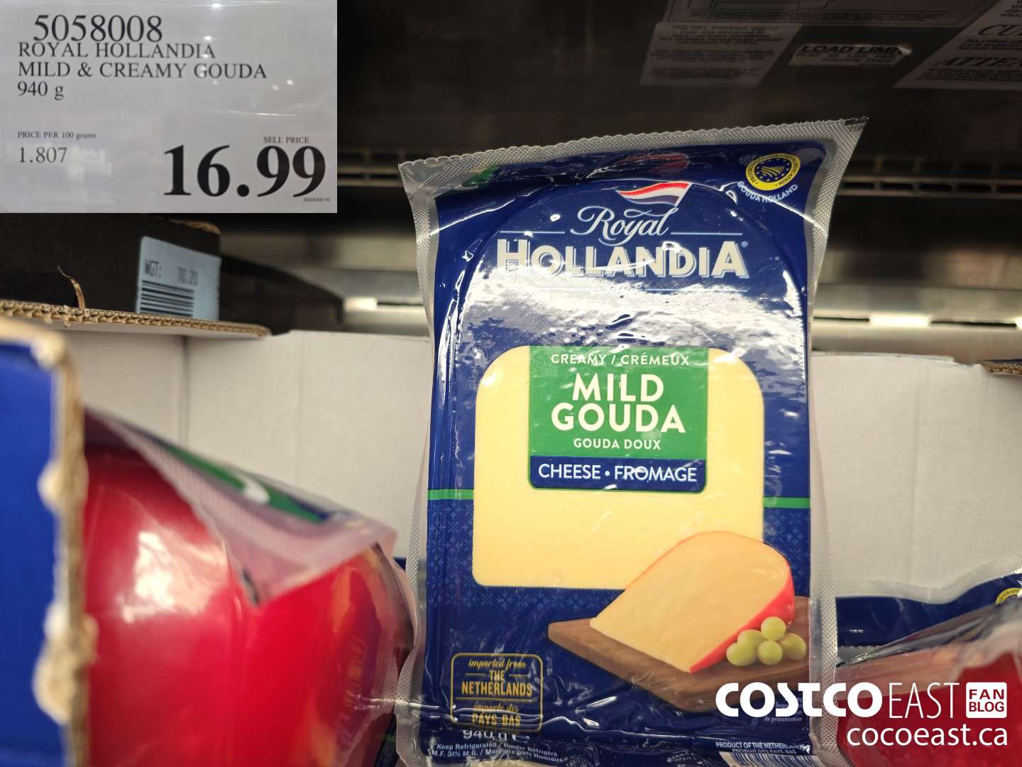 5058008 ROYAL HOLLANDIA MILD & CREAMY GOUDA 940 G $16.99