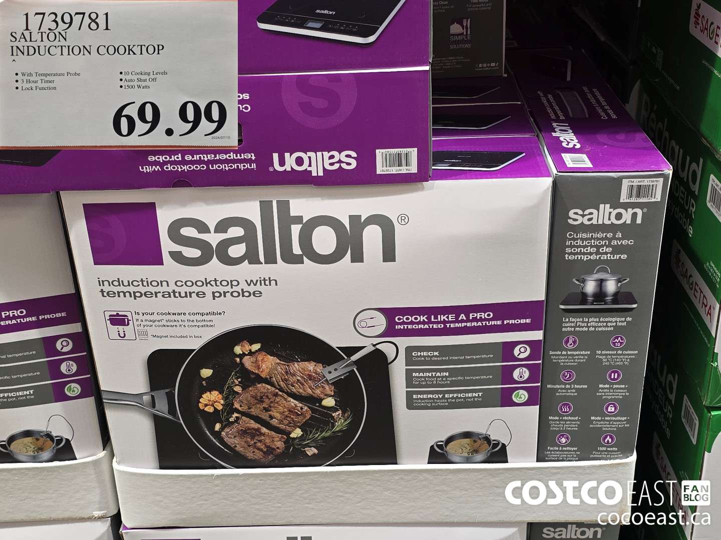 1739781 SALTON INDUCTION COOKTOP $69.99