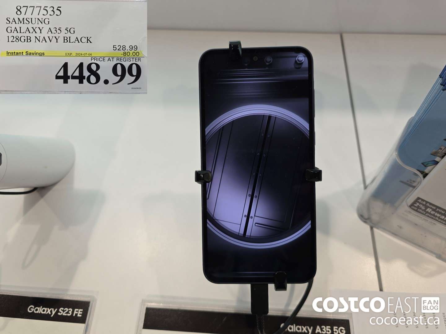 8777535 SAMSUNG GALAXY A35 5G 128GB NAVY BLACK ($80.00 INSTANT SAVINGS EXPIRES ON 2024-07-04) $448.99