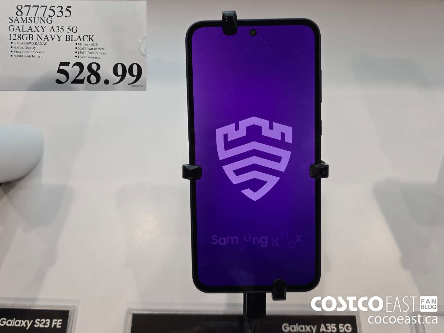 8777535 SAMSUNG GALAXY A35 5G 128GB NAVY BLACK $528.99