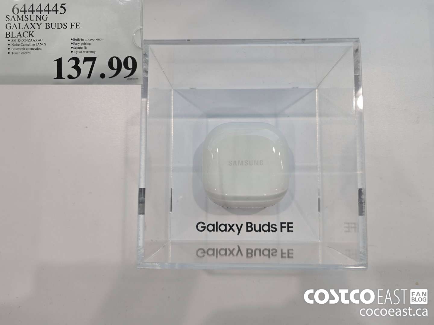 6444445 SAMSUNG GALAXY BUDS FE BLACK $137.99